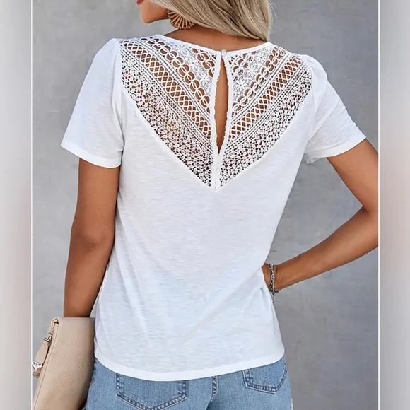 Lace back tee - Picture 3 of 5